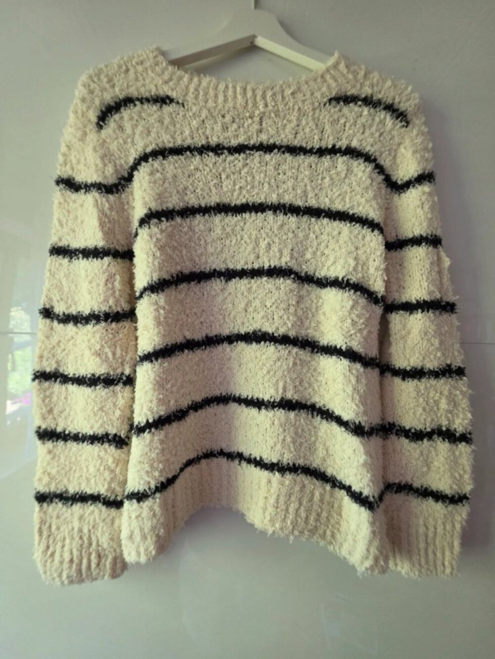 Vince Cropped Striped Sweater M